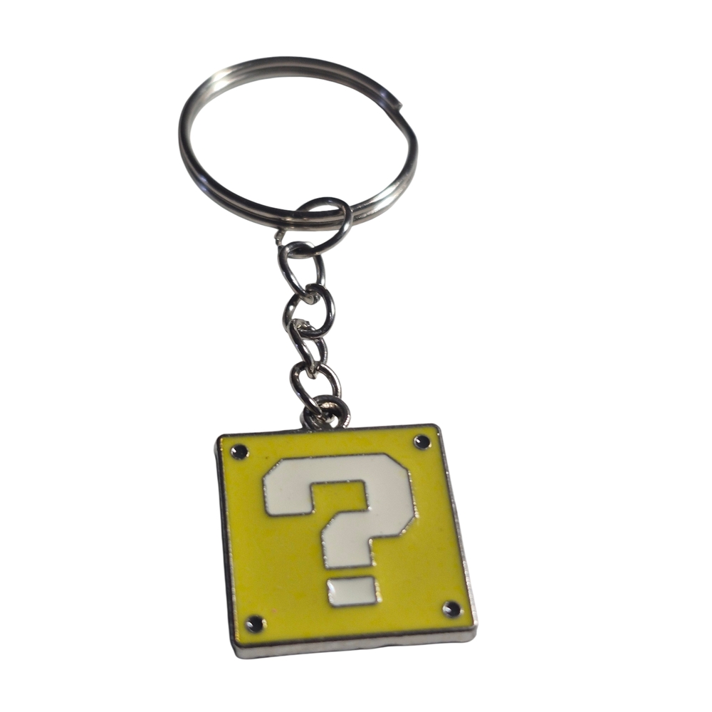 Nintendo Yellow Question Block Enamel Keychain - Picture 3 of 6